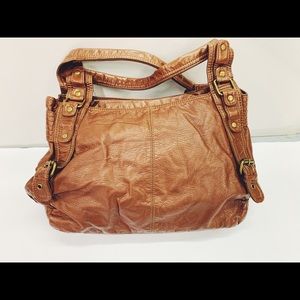 SALE🎉 Brown Leather Hobo Bag